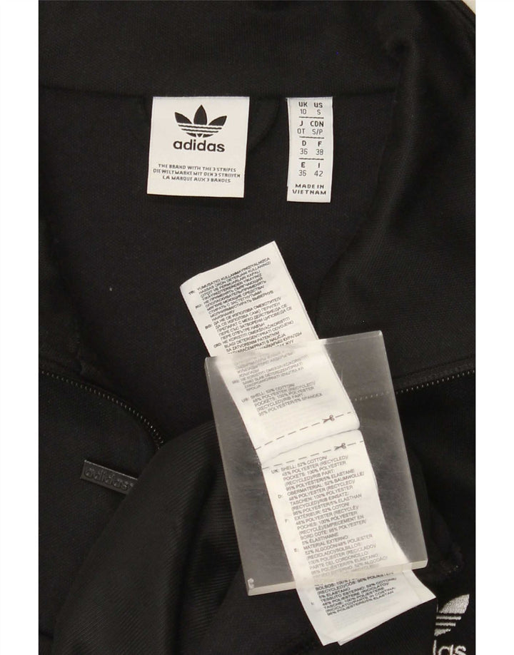 Damska bluza dresowa Adidas UK 10, mała, czarna bawełna