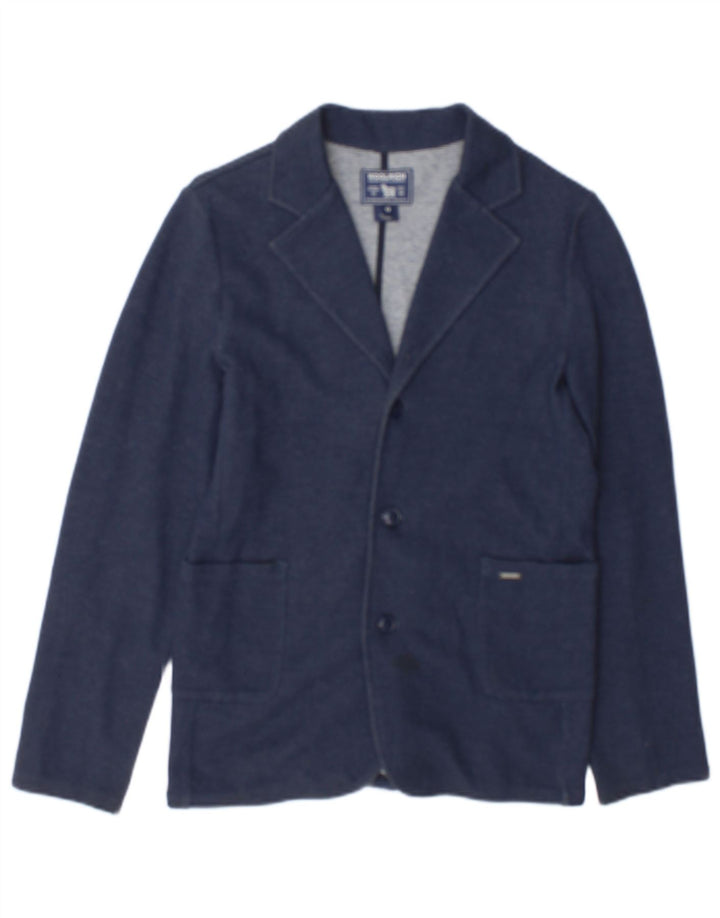 Woolrich Chłopięca marynarka zapinana na 3 guziki 11-12 lat, granatowa, bawełniana