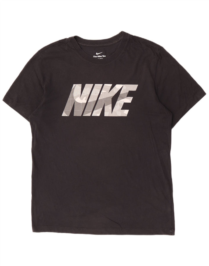 Męski T-shirt Nike Dri Fit z grafiką, średni czarny