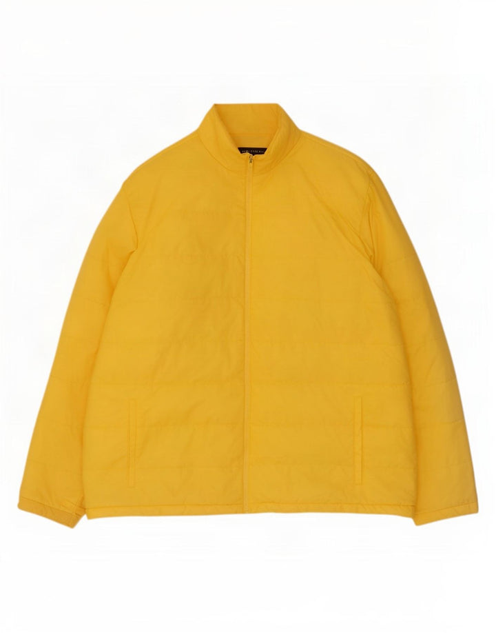 Męska kurtka Lands End Liner Padded IT 50/52 2XL Żółty nylon