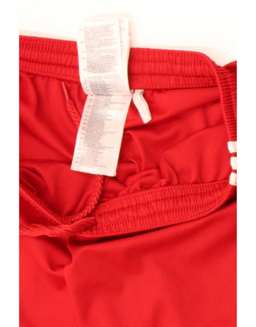 Męskie spodenki sportowe Adidas Climalite, małe, czerwone, poliestrowe
