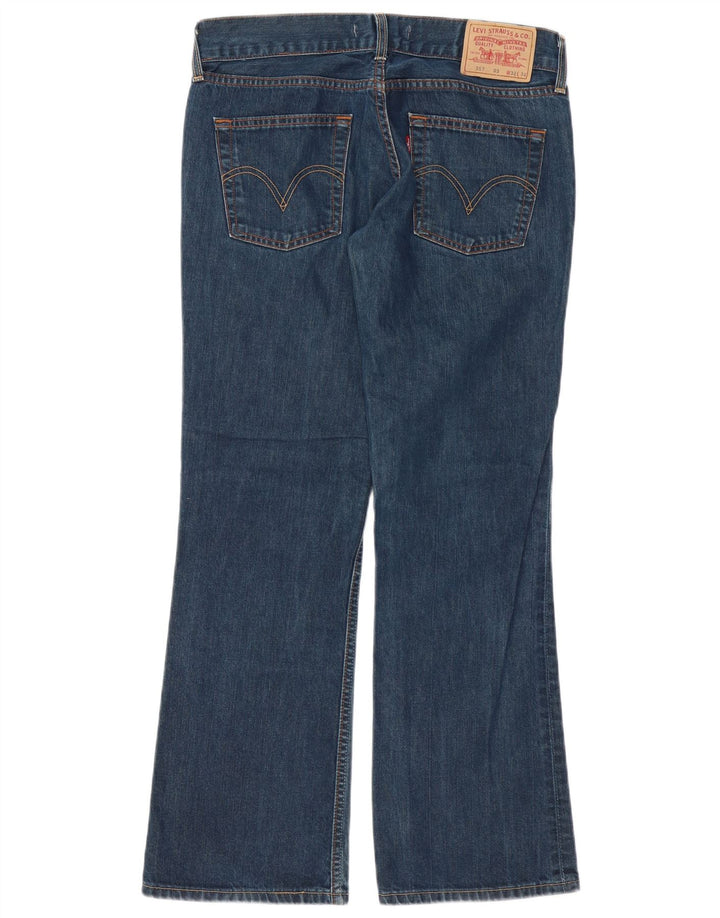 Damskie jeansy Levi's 557 Bootcut W32 L32 Niebieska bawełna