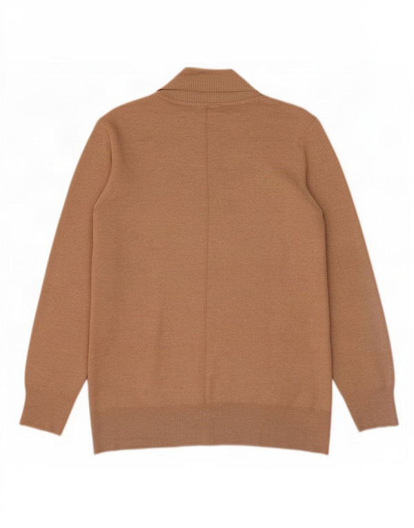 Sweter damski Marks & Spencer Longline Open Cardigan UK 16, duży, beżowy