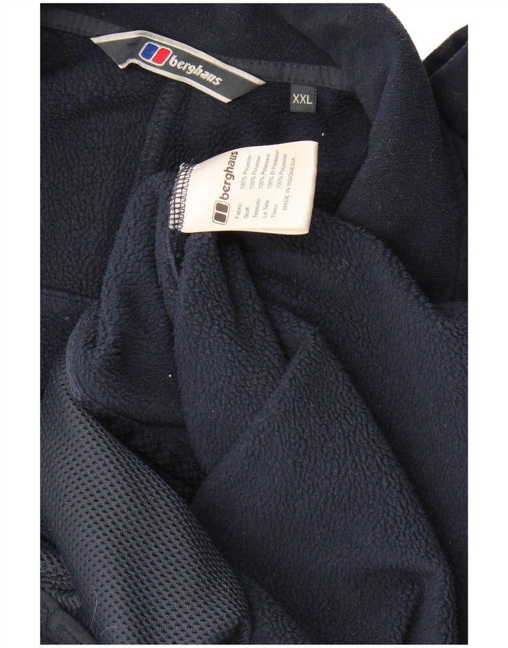 Męska kurtka polarowa Berghaus UK 44 2XL granatowa, poliestrowa