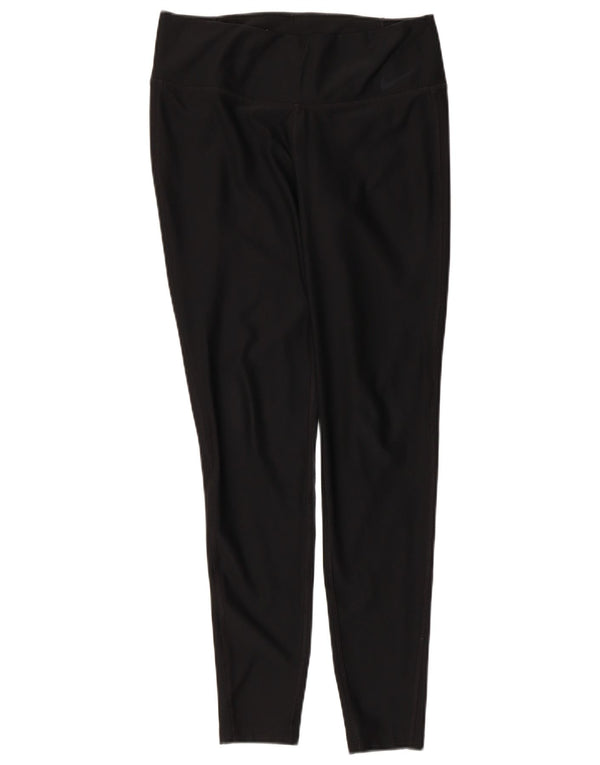 Damskie legginsy NIKE Dri Fit UK 14, średni czarny poliester