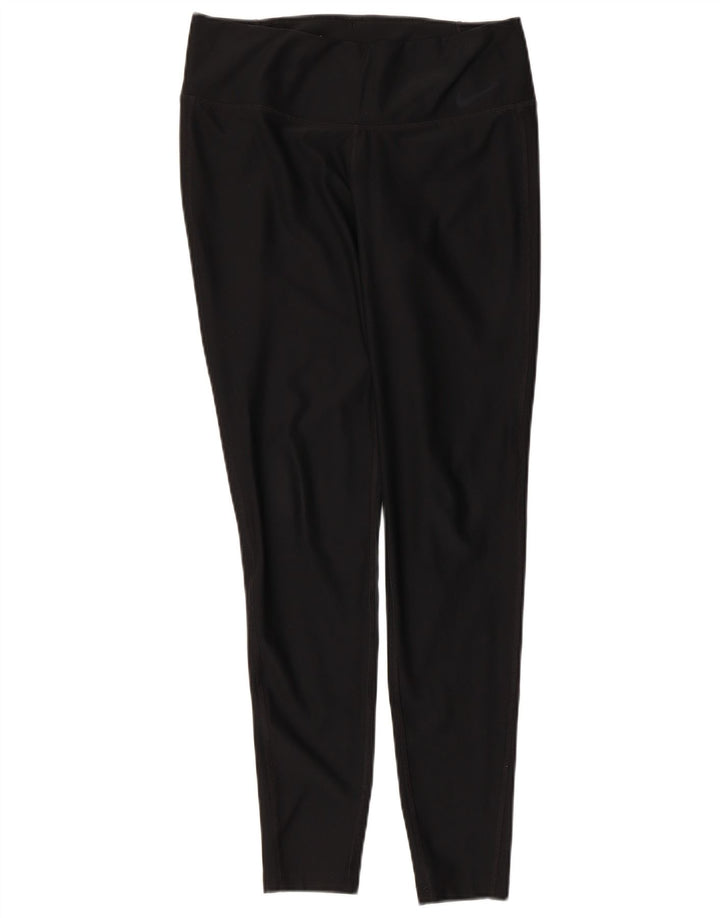 Damskie legginsy NIKE Dri Fit UK 14, średni czarny poliester