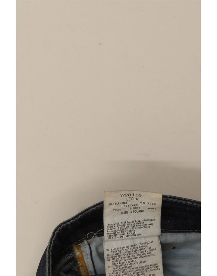 Damskie jeansy Lee Leola Bootcut W28 L32 Granatowe, bawełniane