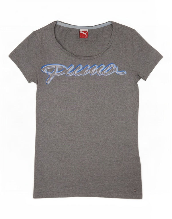 Damska koszulka z grafiką Puma Top UK 12 Medium Grey