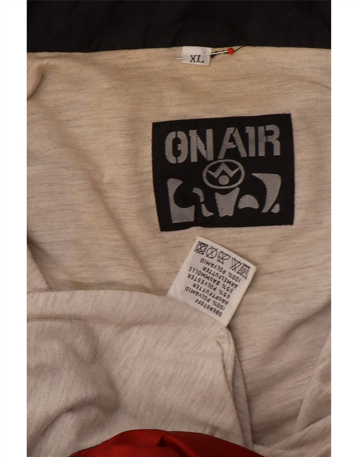 Męska kurtka przeciwdeszczowa w stylu vintage, UK 42 XL, czerwony, blokowy poliamid