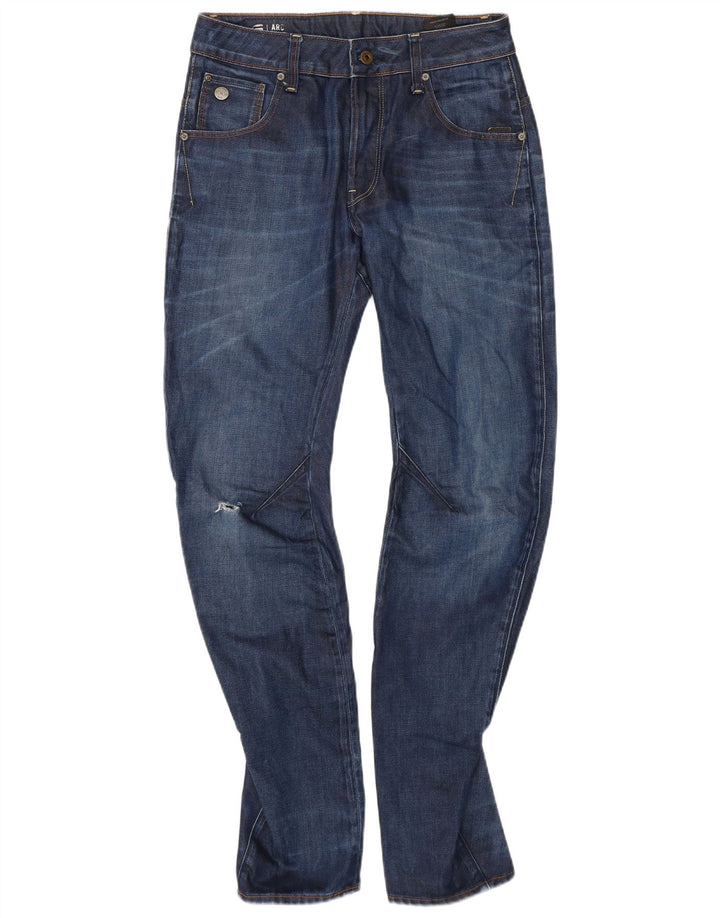 Męskie jeansy G-Star 3D Arc Distressed W28 L32 Niebieskie bawełniane