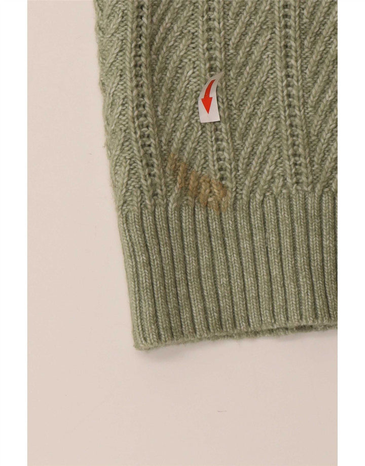 Marks & Spencer Damski sweter kardigan UK 18 XL Zielony poliester