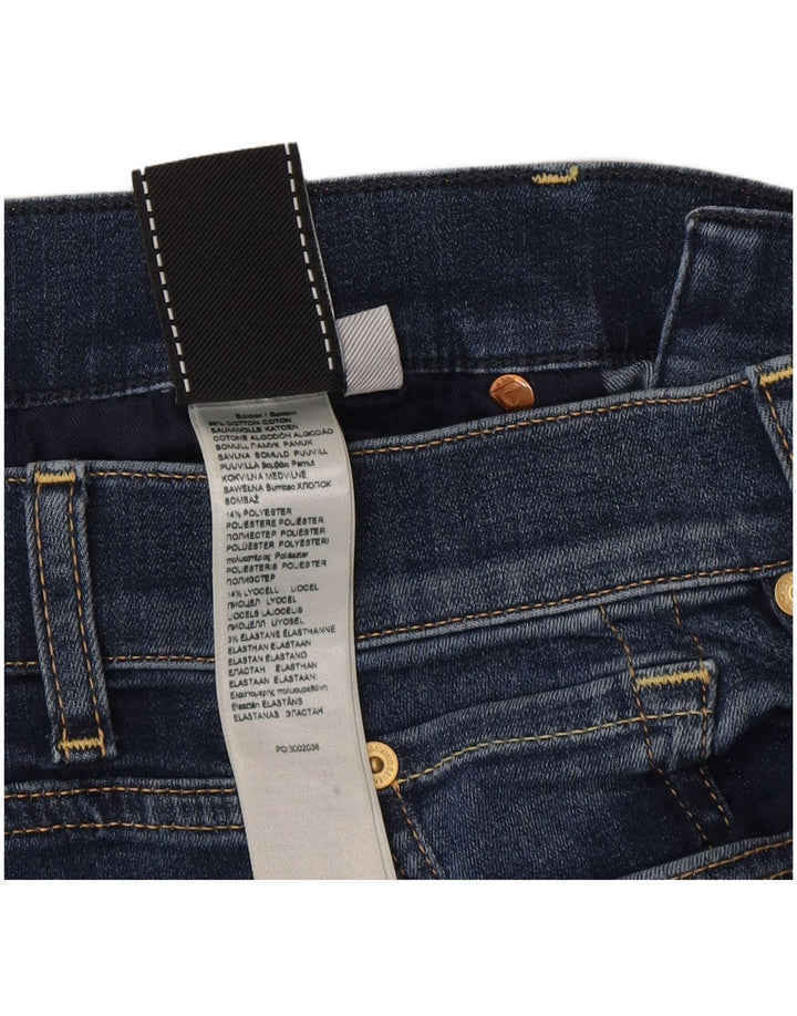 7 For All Mankind Damskie dżinsy Bootcut W28 L34 Niebieska bawełna