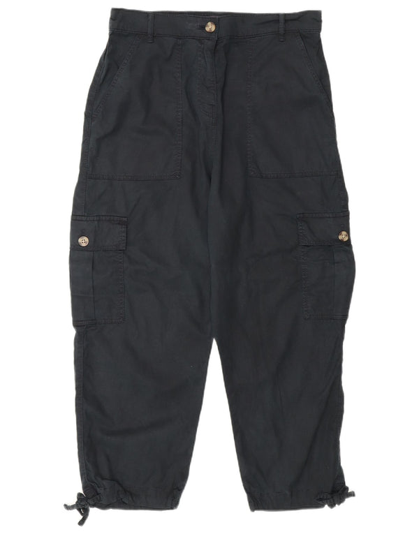 Spodnie damskie Marks & Spencer Crop Cargo UK 12 Medium W30 L23 Czarne