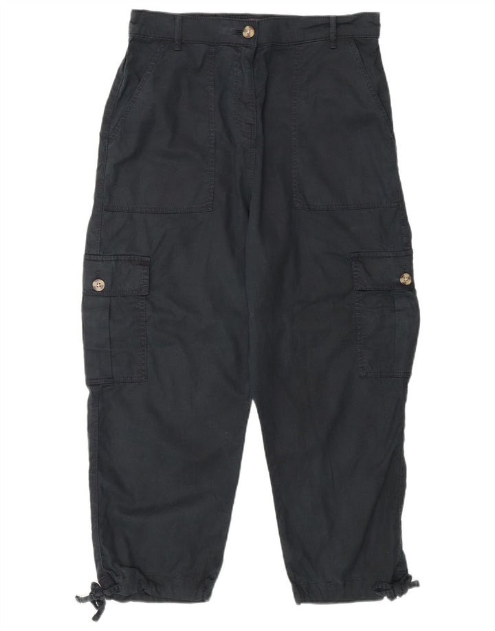 Spodnie damskie Marks & Spencer Crop Cargo UK 12 Medium W30 L23 Czarne