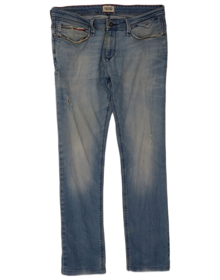 Damskie jeansy Slim Tommy Hilfiger W33 L30 Niebieskie
