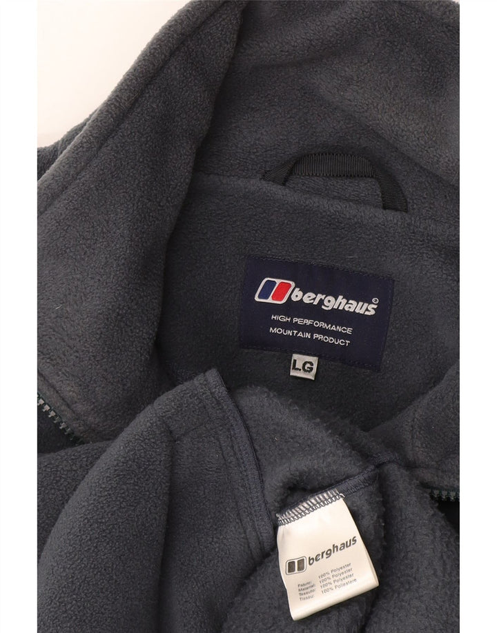 Męska kurtka polarowa Berghaus UK 40, duża, granatowa, poliestrowa