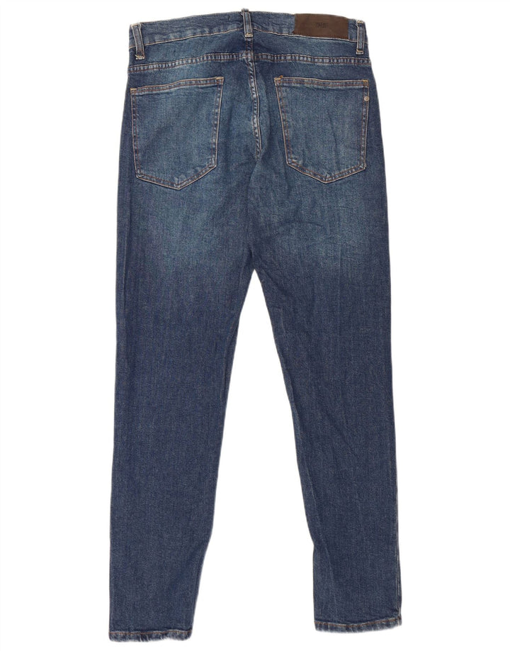 Męskie jeansy obcisłe ZARA EU 42 Large W32 L30 Niebieskie bawełniane