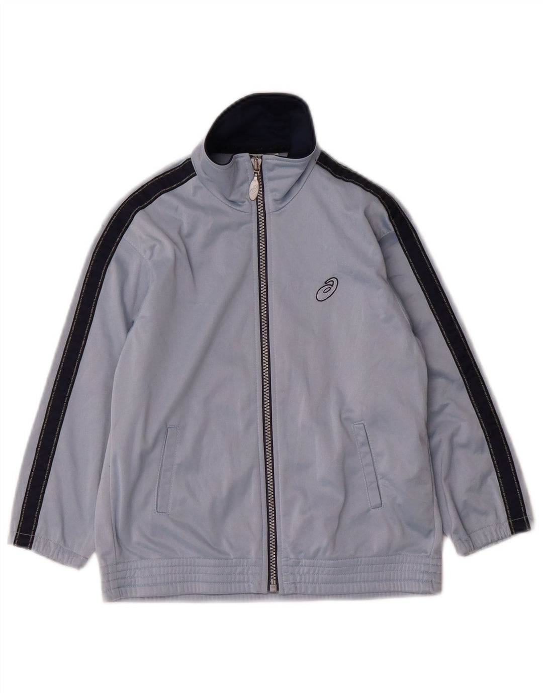 Chłopięca kurtka dresowa ASICS 5-6 lat, niebieska, z blokami kolorów