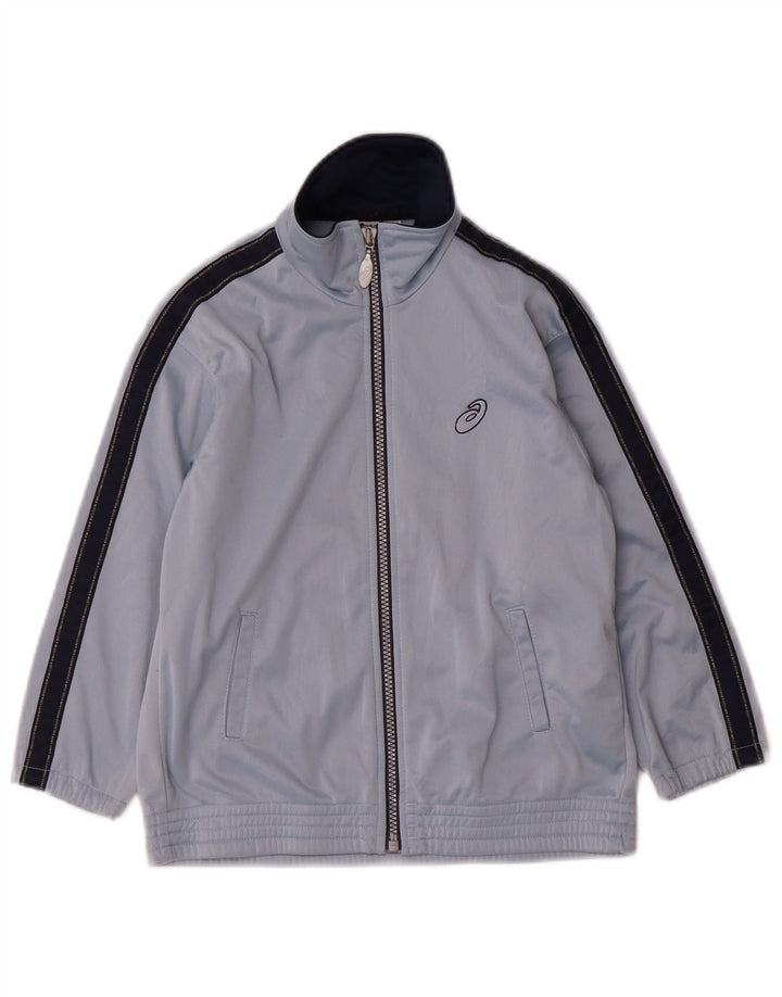 Chłopięca kurtka dresowa ASICS 5-6 lat, niebieska, z blokami kolorów