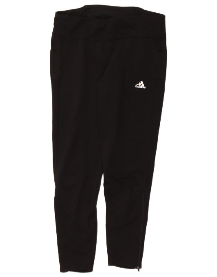 Damskie legginsy ADIDAS Aeroready UK 16/18, duży, czarny poliester