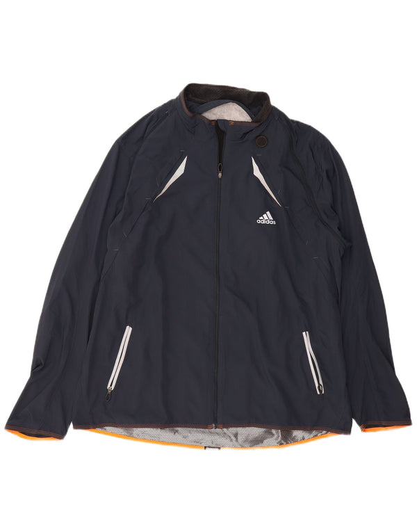 Męska kurtka przeciwdeszczowa ADIDAS Clima 365 UK 42 XL, granatowa, poliester
