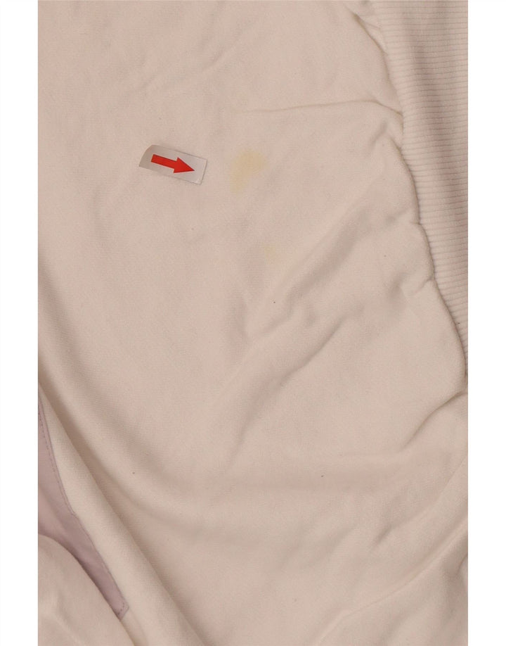 Męska bluza z grafiką Helly Hansen, mała, biała, z blokami kolorów, bawełniana
