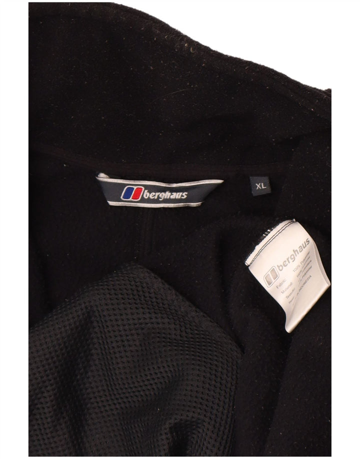 Męska kurtka polarowa Berghaus UK 42 XL, czarna, poliestrowa