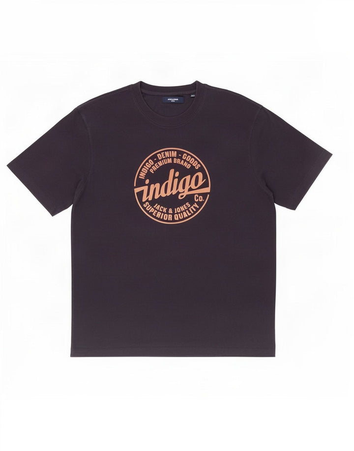 Męski T-shirt z grafiką Jack & Jones, średni granatowy