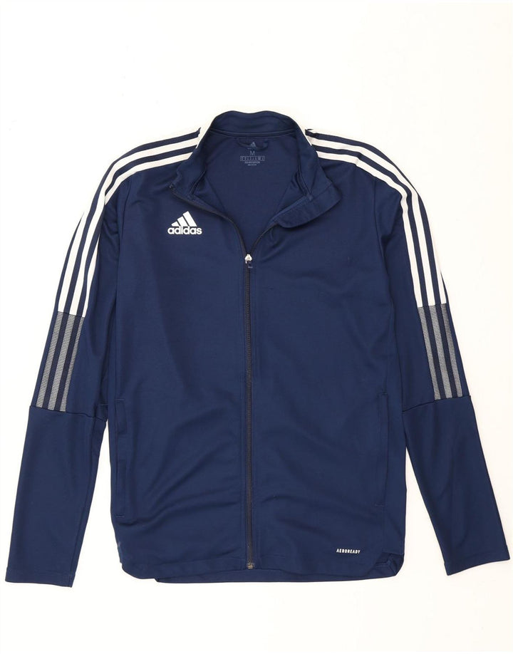 Adidas Męska bluza dresowa Aeroready, średnia granatowa, poliester