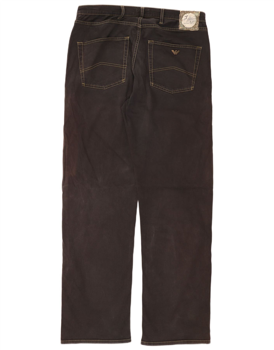 ARMANI Męskie proste dżinsy W36 L34 Czarne