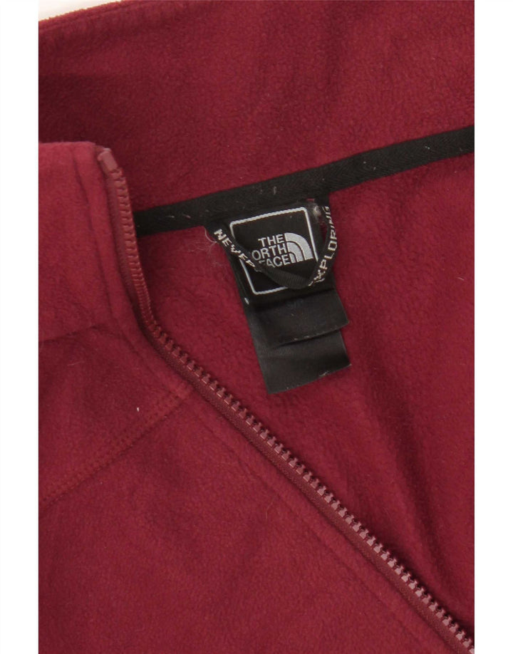 Damska kurtka polarowa The North Face UK 10, mała, bordowa, z poliestru