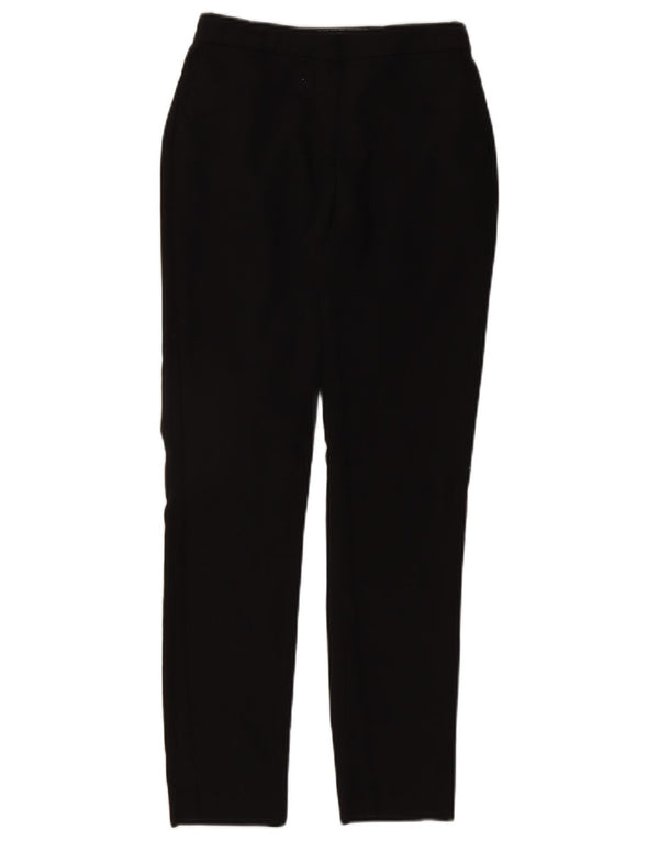 Spodnie damskie Zara Slim Chino XS W24 L28 Czarne bawełniane w cętki