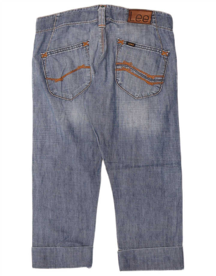 Damskie jeansy Lee Key West Capri W29 L21 Niebieskie bawełniane