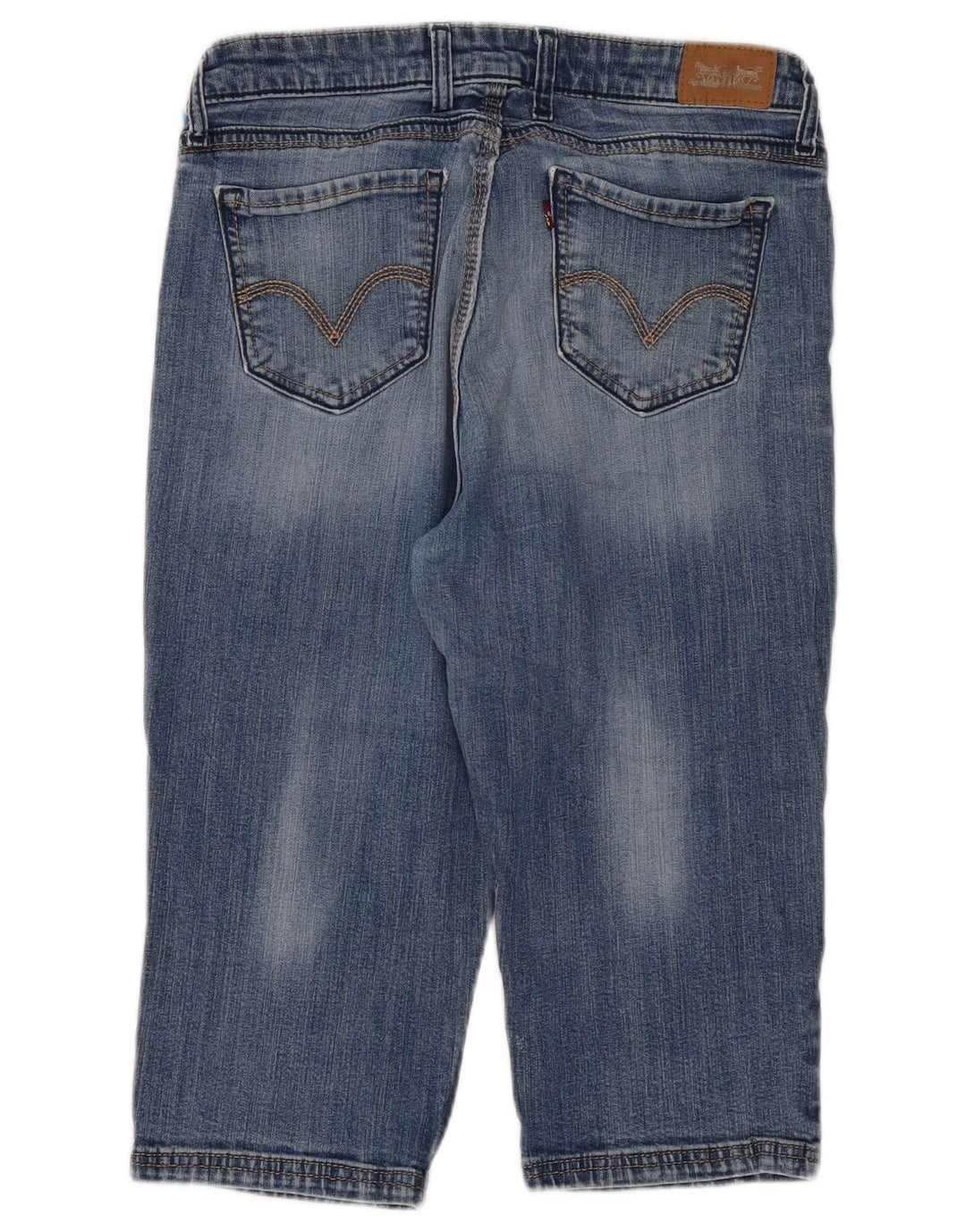 Damskie jeansy Capri LEVI'S US 12 Large W31 L18 Niebieska bawełna
