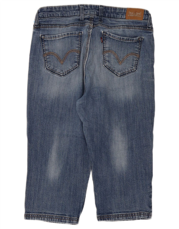 Damskie jeansy Capri LEVI'S US 12 Large W31 L18 Niebieska bawełna