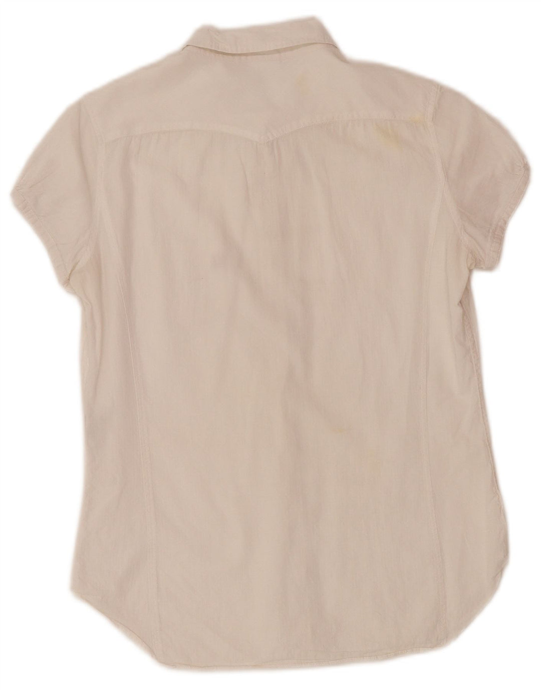 LEVI'S Womens Short Sleeve Shirt UK 10 Small White