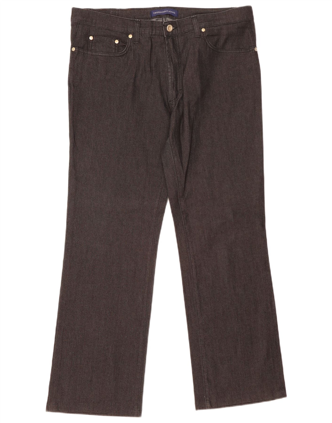 Damskie jeansy Bootcut Trussardi W34 L29 Czarne bawełniane