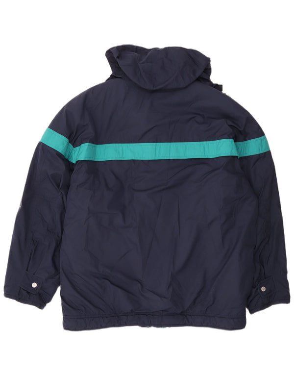 Męska kurtka wiatrówka z kapturem Ellesse UK 42 XL w kolorze granatowym