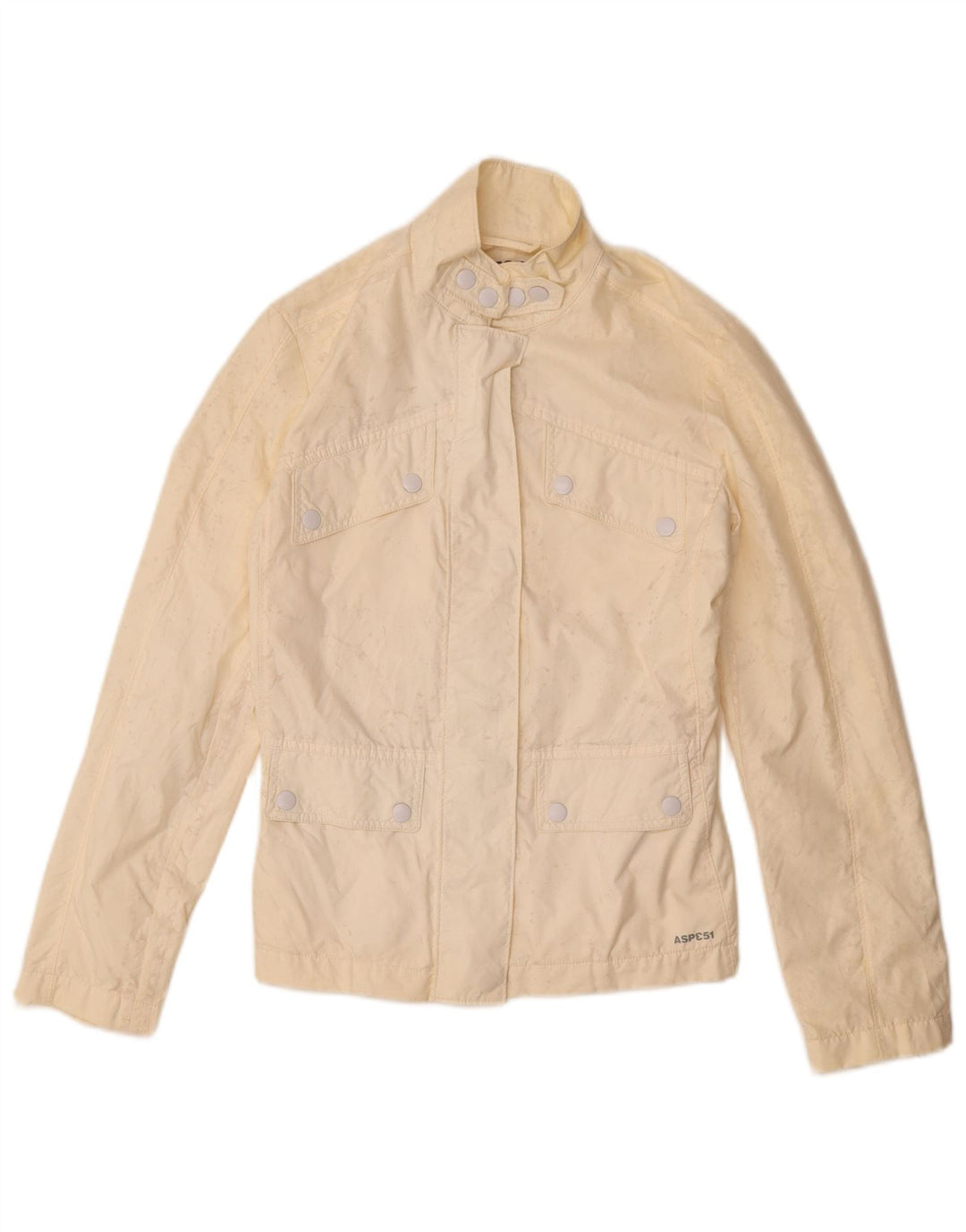 Kurtka damska Vintage UK 6 XS, beżowy nylon