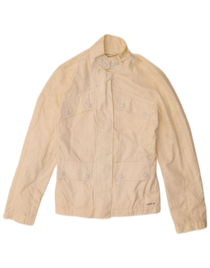 Kurtka damska Vintage UK 6 XS, beżowy nylon