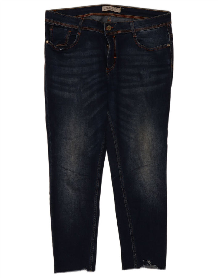 Jeansy damskie Zara Slim EU 44 XL W34 L24 Granatowe