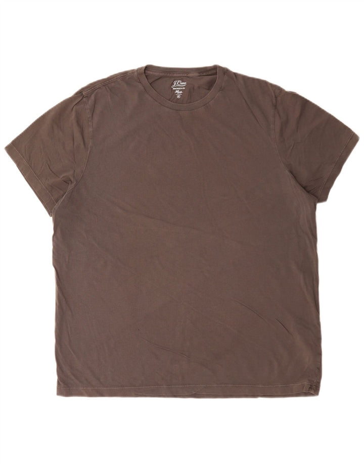 T-shirt męski J. Crew Top XL, brązowa bawełna
