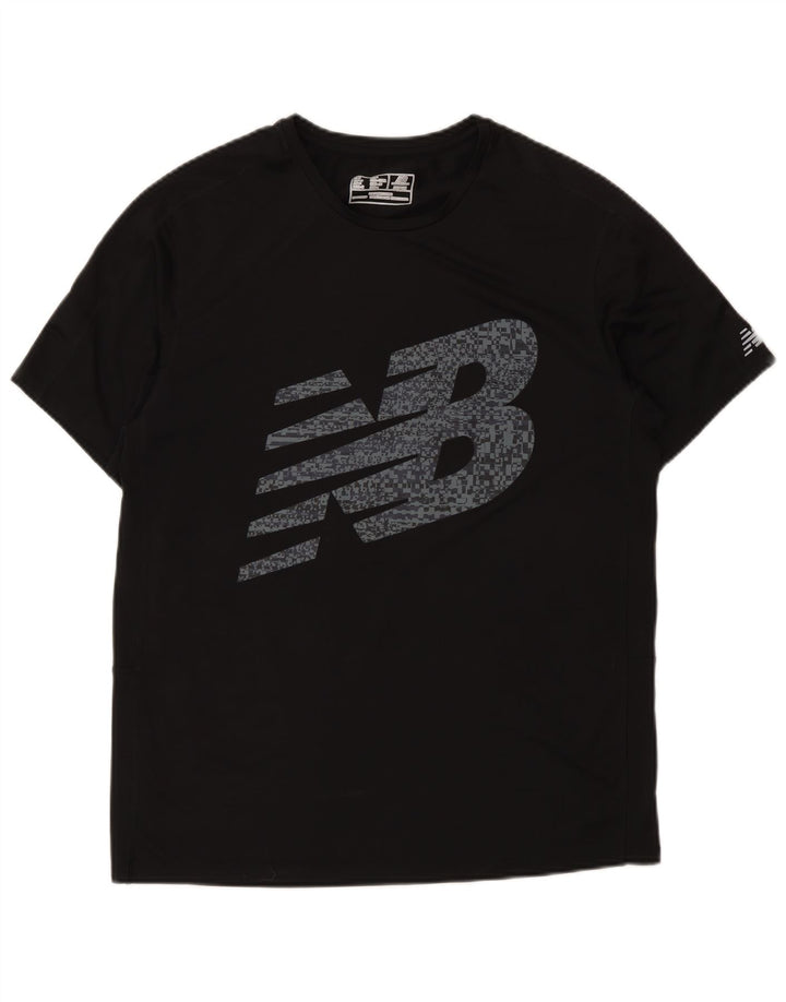 New Balance Męska Koszulka z Grafiką, Rozmiar Średni, Czarna