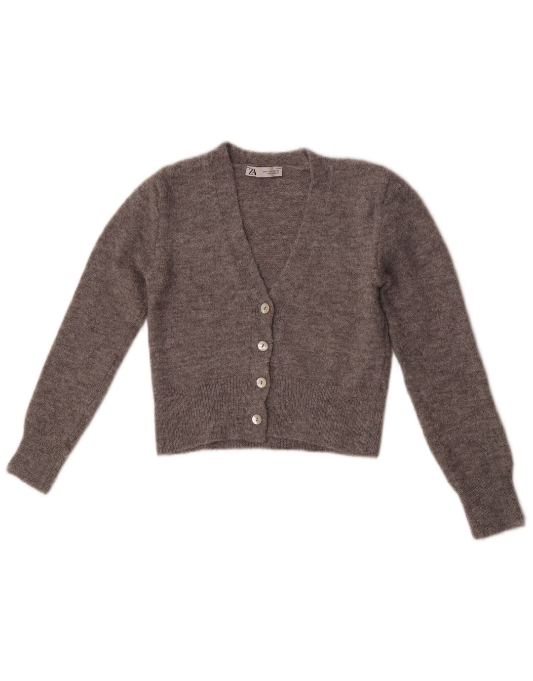 Sweter damski Zara Crop Cardigan UK 8 Small Grey
