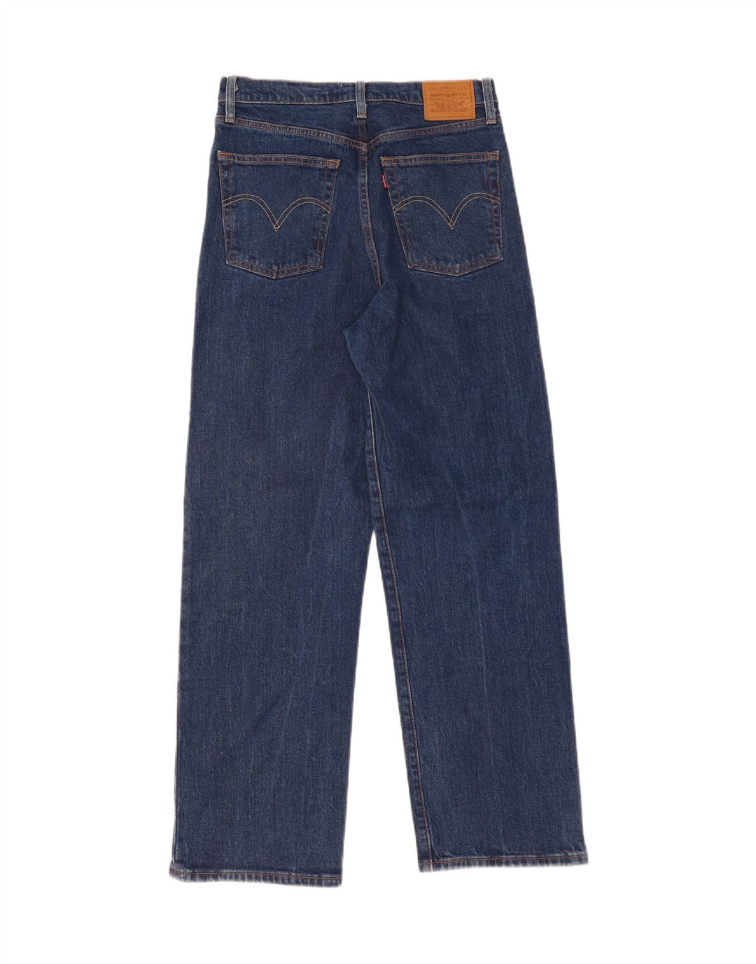 Damskie jeansy LEVI'S Ribcage Straight W30 L29 Niebieskie bawełniane