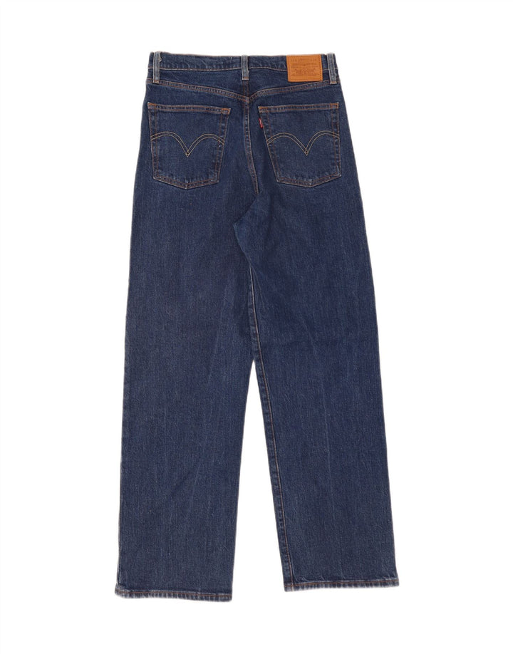 Damskie jeansy LEVI'S Ribcage Straight W30 L29 Niebieskie bawełniane