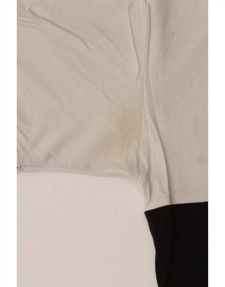 Męski T-shirt VANS o klasycznym kroju, mały, czarny, bawełniany w bloki kolorów