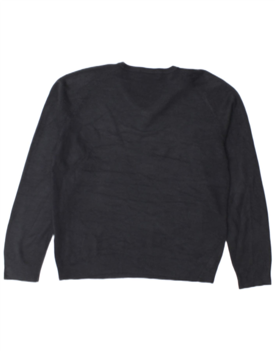 Męski sweter Marks & Spencer Blue Harbor z dekoltem w kształcie litery V, mały, granatowy
