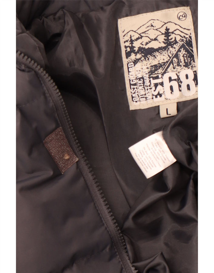 Męska ocieplana kurtka COAST GUARD UK 40, duża, szara, z poliestru