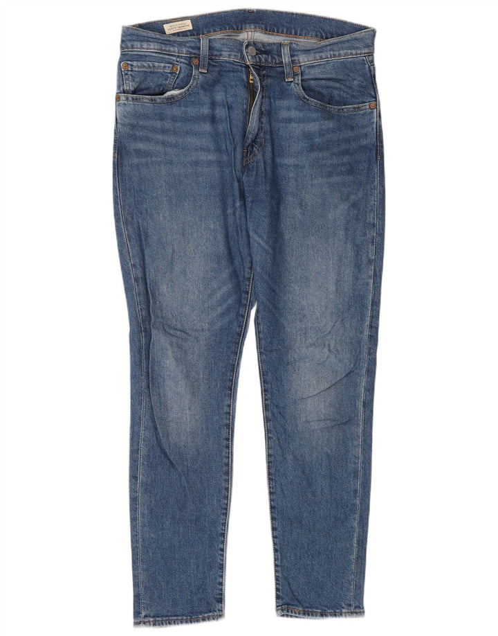 Męskie jeansy slim fit Levi's W32 L30 Niebieskie bawełniane
